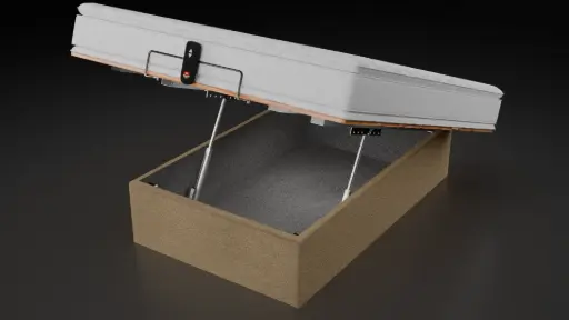 RV Smart Bed with Motorized Storage System